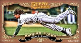 2012 Topps Gypsy Queen - Sliding Stars Mini #SS-JW Jemile Weeks  Front