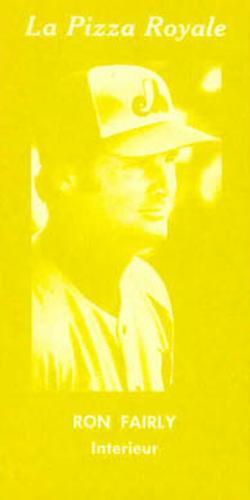 1970 La Pizza Royale Montreal Expos Yellow #NNO Ron Fairly Front