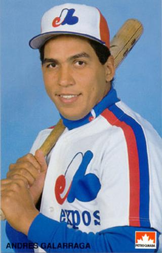1991 Petro Canada Montreal Expos Postcards #NNO Andres Galarraga Front