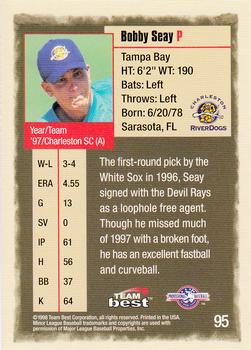 1998 Team Best #95 Bobby Seay Back
