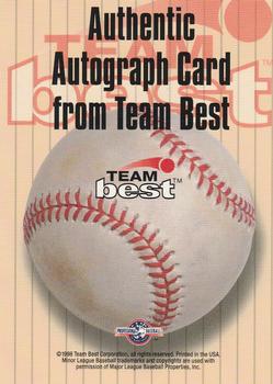 1998 Team Best - Autographs Signature Series #NNO Rob Ramsay Back