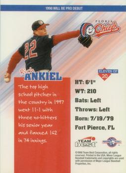 1998 Team Best - Diamond Best #11 Rick Ankiel Back