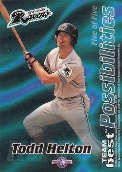 1998 Team Best - Possibilities #5 Kerry Wood / Todd Helton Back