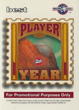 1998 Team Best - Player of the Year Promos #NNO Paul Konerko Back