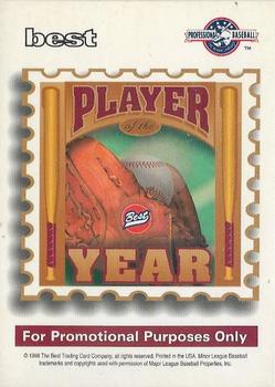 1998 Team Best - Player of the Year Promos #5 Kerry Wood Back