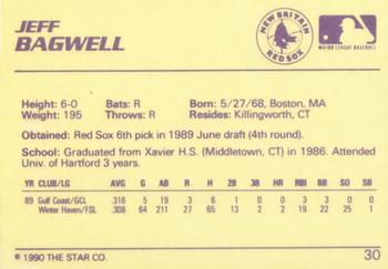 1990 Star #30 Jeff Bagwell Back