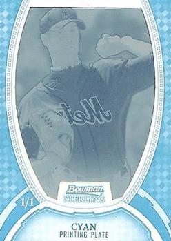 2011 Bowman Sterling - Prospects Printing Plates Cyan #16 Zack Wheeler Front