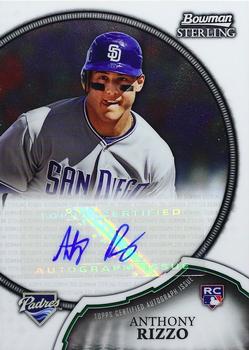 2011 Bowman Sterling - Rookie Autographs #4 Anthony Rizzo Front