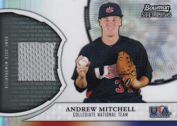 2011 Bowman Sterling - USA Baseball Relics #USAR-AM Andrew Mitchell Front