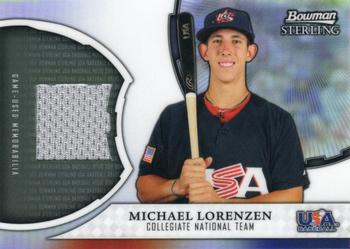 2011 Bowman Sterling - USA Baseball Relics #USAR-ML Michael Lorenzen Front