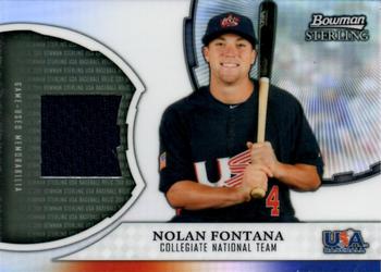 2011 Bowman Sterling - USA Baseball Relics #USAR-NF Nolan Fontana Front