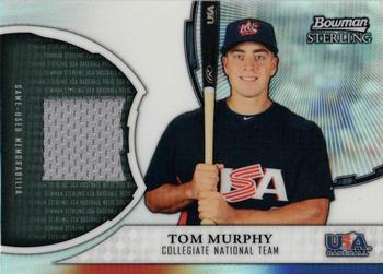 2011 Bowman Sterling - USA Baseball Relics #USAR-TM Tom Murphy Front