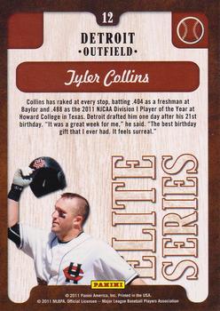 2011 Donruss Elite Extra Edition - Elite Series #12 Tyler Collins Back