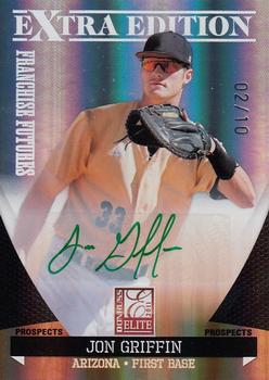 2011 Donruss Elite Extra Edition - Franchise Futures Signatures Green Ink #170 Jon Griffin Front
