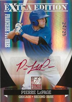 2011 Donruss Elite Extra Edition - Franchise Futures Signatures Red Ink #159 Pierre LePage Front