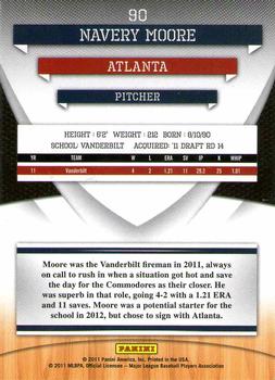 2011 Donruss Elite Extra Edition - Prospects #90 Navery Moore Back