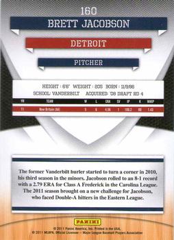 2011 Donruss Elite Extra Edition - Prospects #160 Brett Jacobson Back