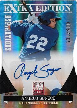 2011 Donruss Elite Extra Edition - Prospects  Aspirations Signature Die Cut #25 Angelo Songco Front