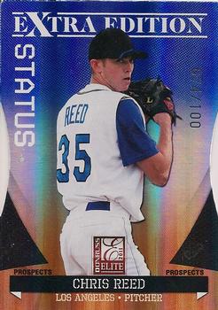 2011 Donruss Elite Extra Edition - Prospects Blue Status Die Cut #P-37 Chris Reed Front