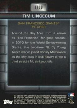 2011 Finest - Foundations #FF09 Tim Lincecum Back