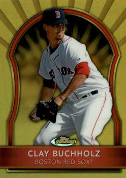 2011 Finest - Gold Refractors #23 Clay Buchholz Front
