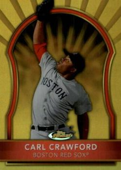 2011 Finest - Gold Refractors #56 Carl Crawford Front