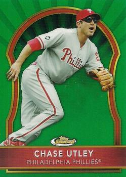 2011 Finest - Green Refractors #6 Chase Utley Front