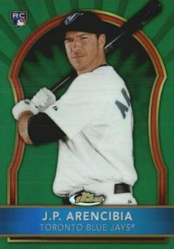 2011 Finest - Green Refractors #66 J.P. Arencibia Front