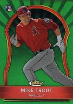 2011 Finest - Green Refractors #94 Mike Trout Front