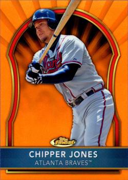 2011 Finest - Orange Refractors #16 Chipper Jones Front