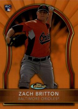 2011 Finest - Orange Refractors #84 Zach Britton Front