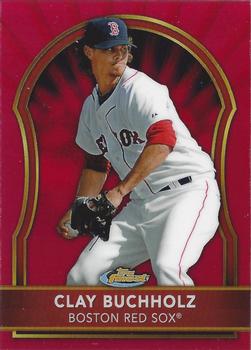 2011 Finest - Red Refractors #23 Clay Buchholz Front