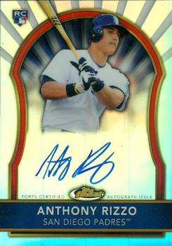 2011 Finest - Rookie Autographs Die Cut #97 Anthony Rizzo Front