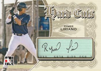 2011 In The Game Heroes & Prospects - Hard Cuts Autographs Gold #HC-RL Rymer Liriano Front