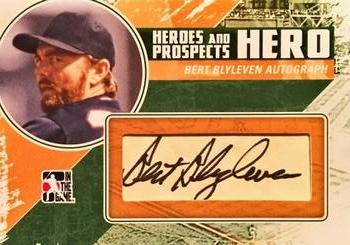2011 In The Game Heroes & Prospects - Heroes Autographs #HA-BB Bert Blyleven Front