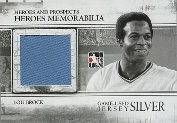 2011 In The Game Heroes & Prospects - Heroes Jerseys Silver #HM-01 Lou Brock Front