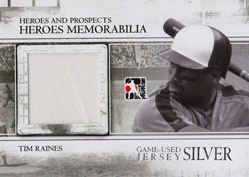 2011 In The Game Heroes & Prospects - Heroes Jerseys Silver #HM-03 Tim Raines Front