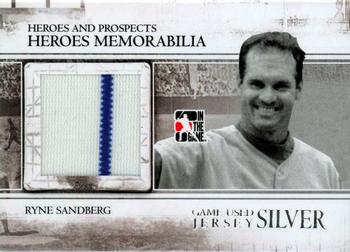 2011 In The Game Heroes & Prospects - Heroes Jerseys Silver #HM-05 Ryne Sandberg Front