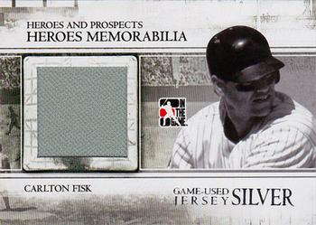 2011 In The Game Heroes & Prospects - Heroes Jerseys Silver #HM-08 Carlton Fisk Front