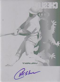 2011 Leaf Valiant - Draft Printing Plates Yellow #CC2 Cheslor Cuthbert Front