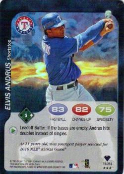 2011 Topps Attax - Foil #79 Elvis Andrus Front