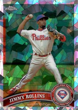 2011 Topps Chrome - Atomic Refractors #117 Jimmy Rollins Front