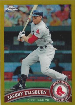 2011 Topps Chrome - Gold Refractors #124 Jacoby Ellsbury Front