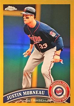 2011 Topps Chrome - Gold Refractors #154 Justin Morneau Front