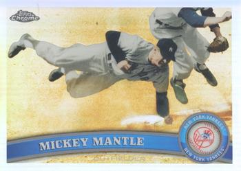 2011 Topps Chrome - Refractors #7 Mickey Mantle Front