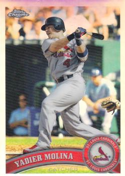 2011 Topps Chrome - Refractors #32 Yadier Molina Front