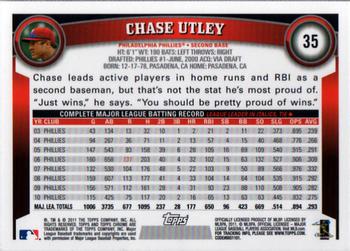 2011 Topps Chrome - Refractors #35 Chase Utley Back