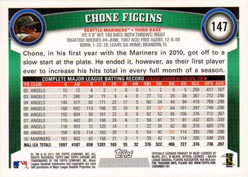 2011 Topps Chrome - Refractors #147 Chone Figgins Back