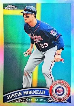 2011 Topps Chrome - Refractors #154 Justin Morneau Front