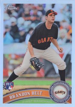 2011 Topps Chrome - Refractors #172 Brandon Belt Front